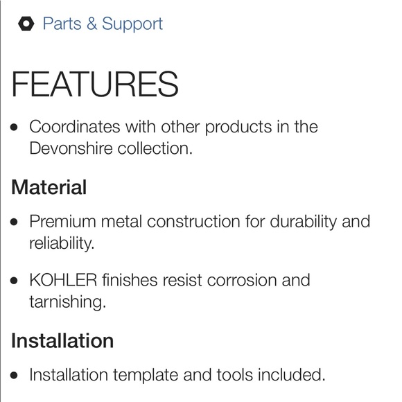 Kohler Devonshire Robe Hook - Picture 4 of 9